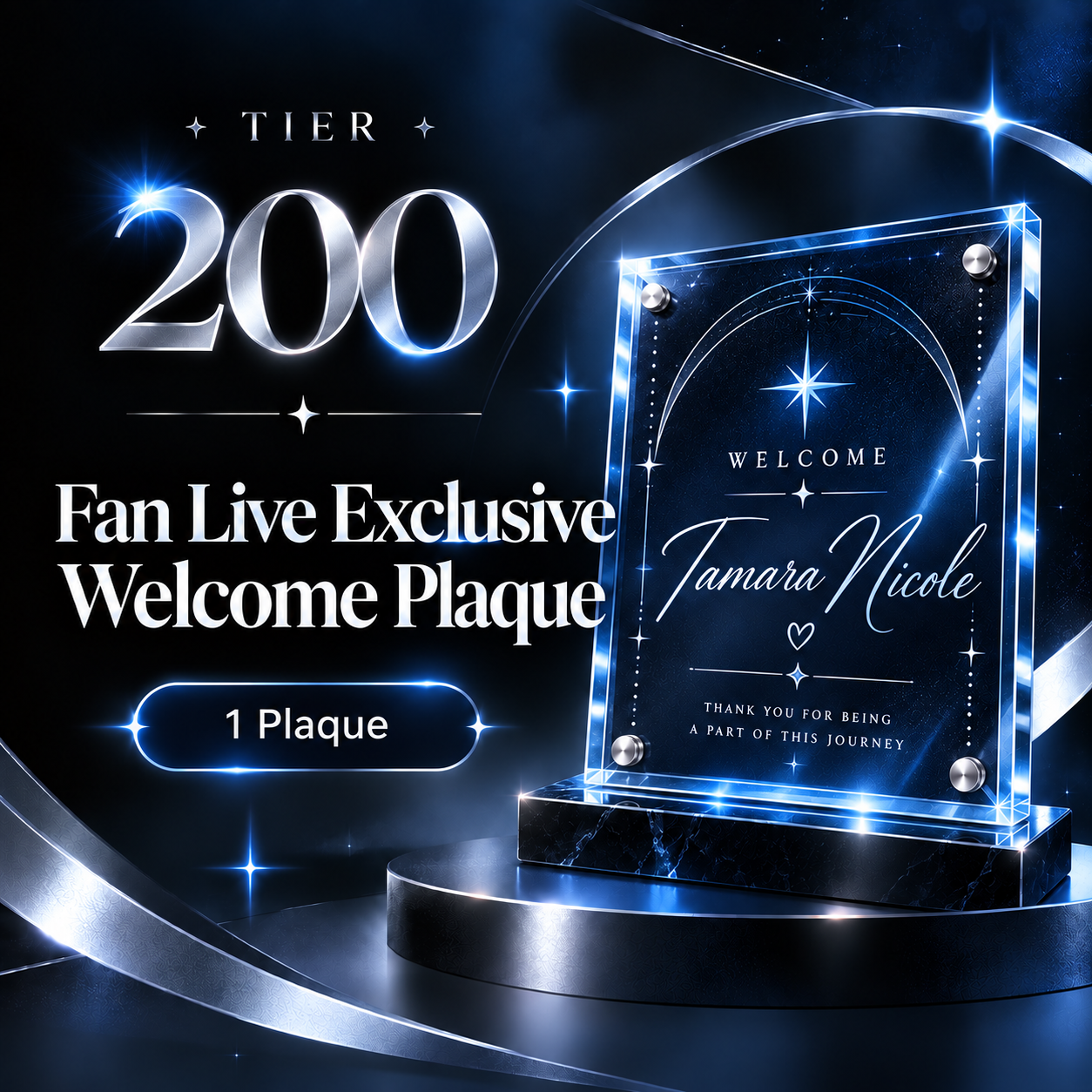 Fan Live Welcome Board